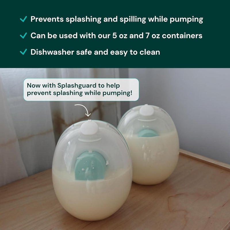 Willow Go - 5oz Reusable Milk Containers with Splash Guard - for use with Go Hands Free Breast Pump - Image 2